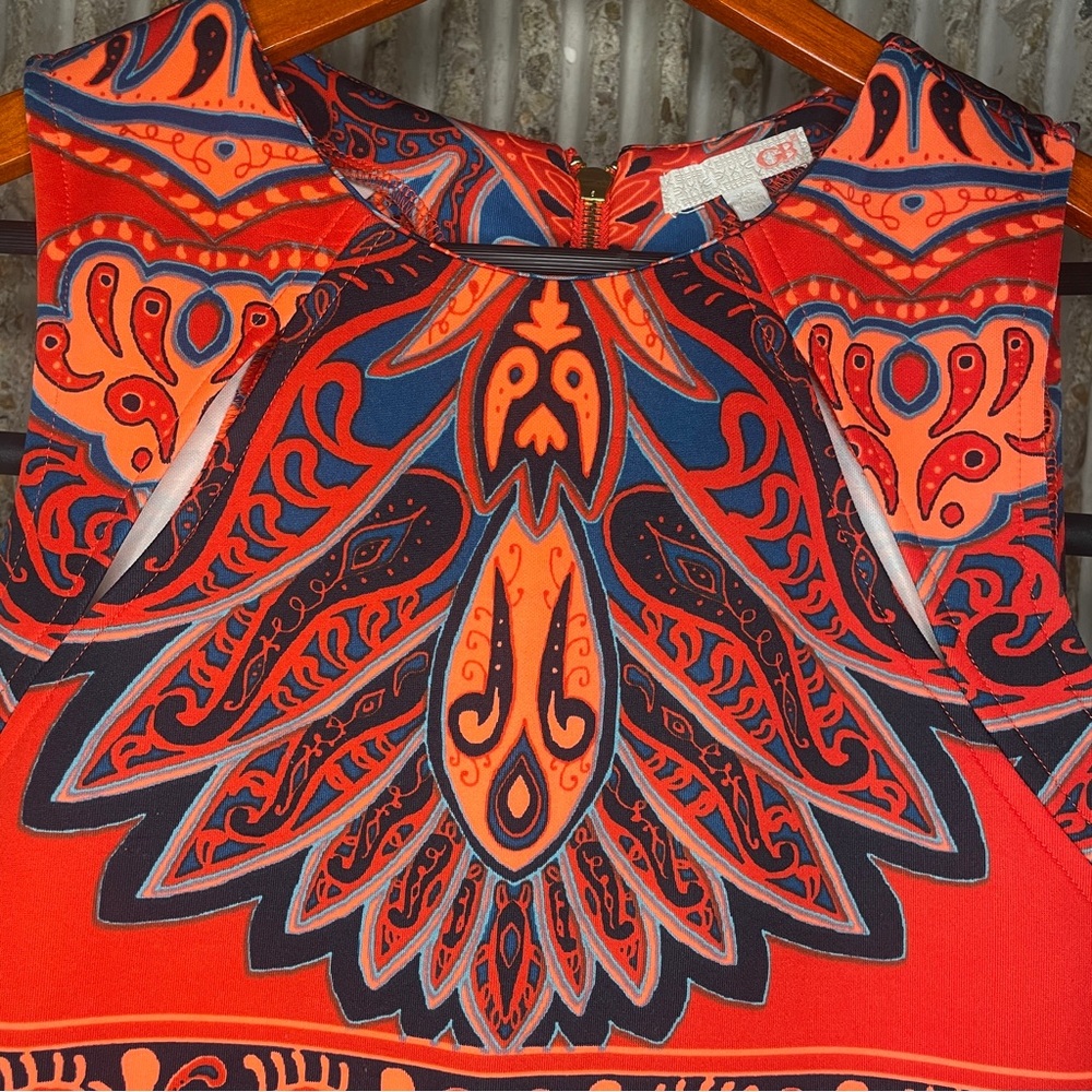 Gianni Bini Cut-Out Print Mini Dress - Size XS - Picture 6 of 9